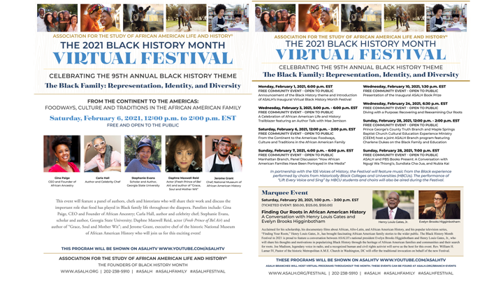 ASALH – Celebrating the 95th Annual Black History Theme