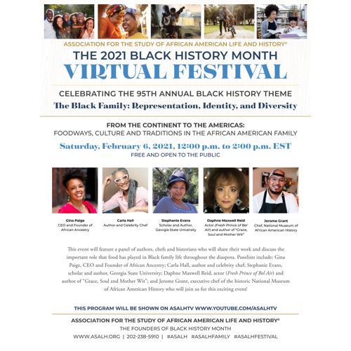 Association For The Study of African American Life and History Downloads – Foodways Flyer