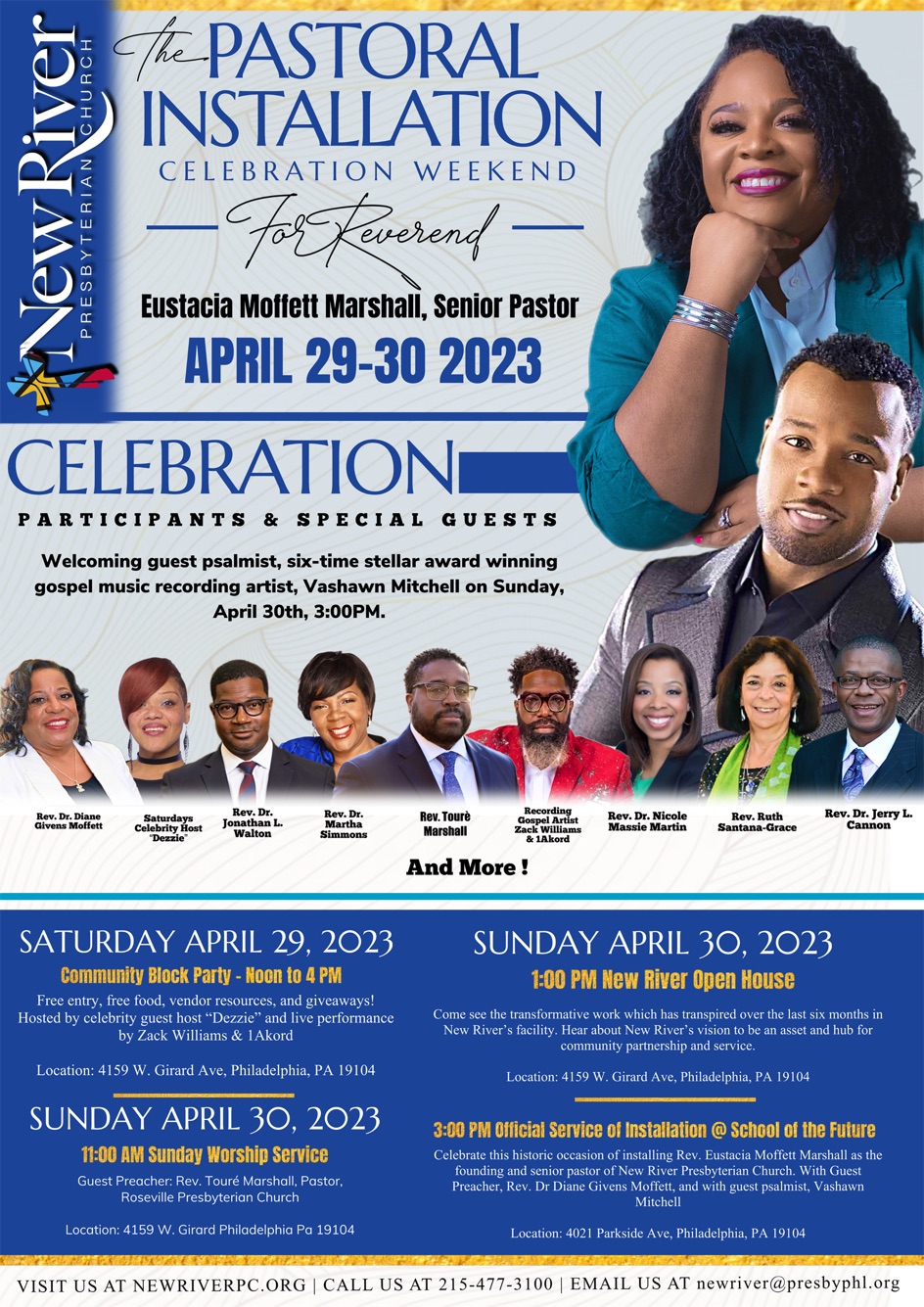 <div>New River Presbyterian Church • Rev. Eustacia Moffett Marshall Installation Celebration | April 29 & 30, 2023</div>