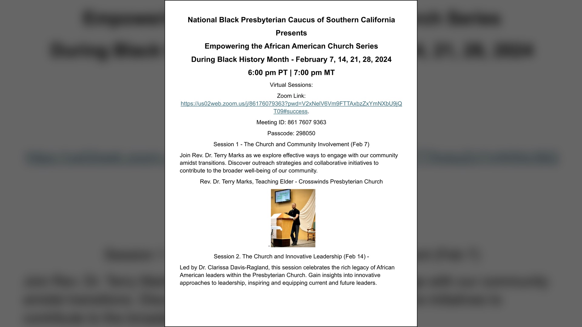 Empowering the African American Church (Virtual) Series - Presented By ...